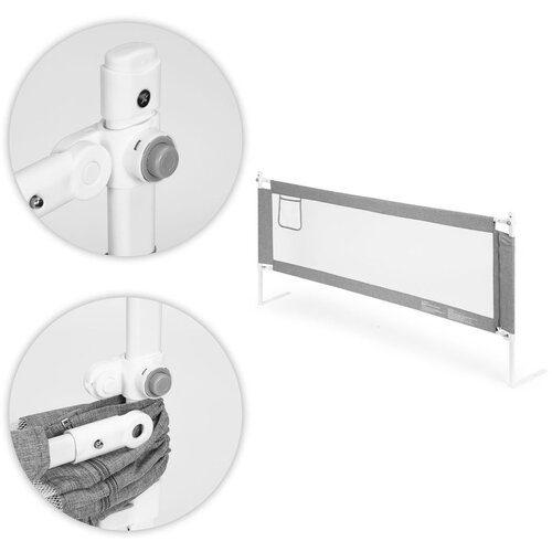 ECO TOYS Ograda za krevet, 180 cm, za&amp;scaron;titna pregrada za djecu, Slike