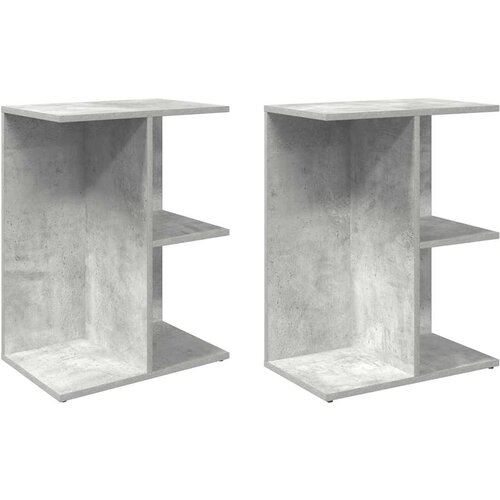 Maison Chic Dvo delni komplet Nočne omarice - Nočne mize betonsko siva 46,5x29x61 cm inženirski les, (21690506) Cene