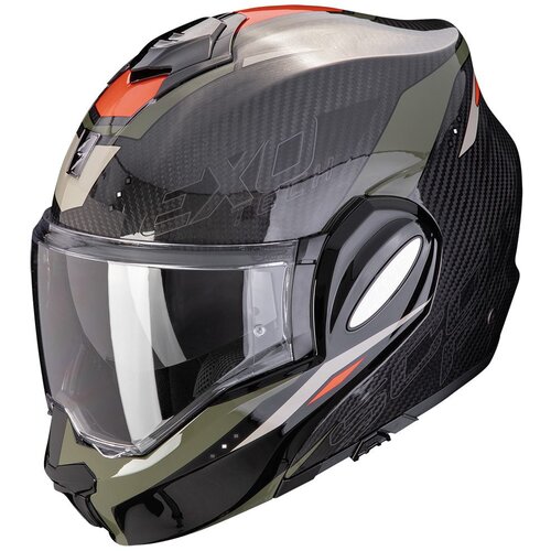 Scorpion kaciga Exo-tech evo carbon rover black-green Cene