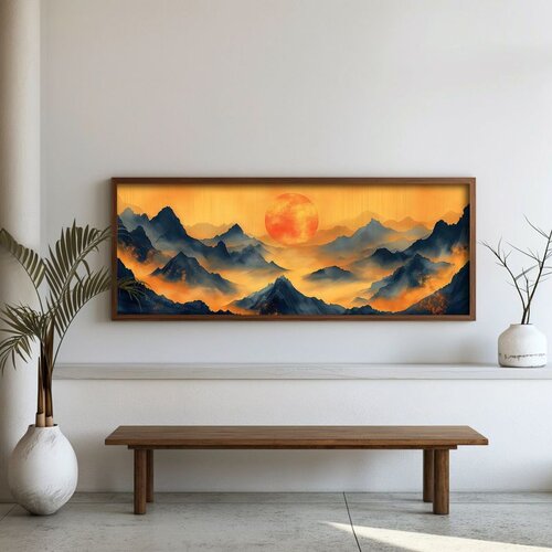 WALLXPERT FAH167-150 Multicolor Decorative Framed MDF Painting Cene