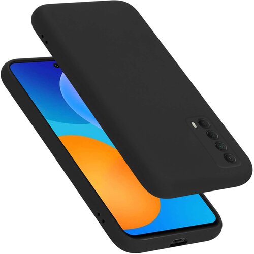 Cadorabo Ohi&scaron;je je združljivo z Huawei P SMART 2021 in tekoča črna barva - Za&scaron;čitni ovitek iz prožnega silikona TPU, (20860440) Cene