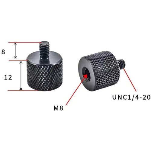 INF Adapter 1/4" na M10 za stojala in kamere - 5 kosov M8, (21755556) Cene