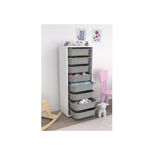 Hanah home vi&amp;scaron;enamenska polica cara 8N white grey Slike