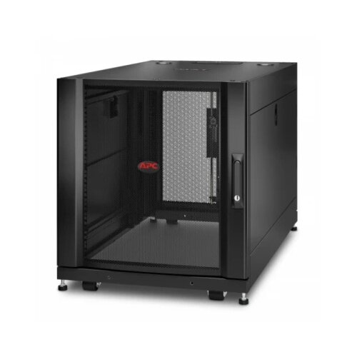 APC netshelter sx 12U server rack enclosure 600mm x 1070mm w/ sides black AR3103 Cene