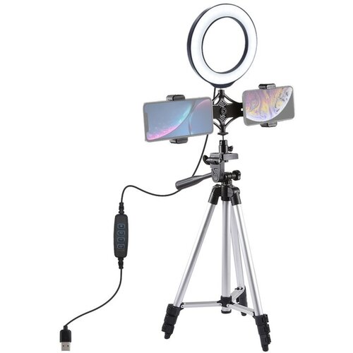 PULUZ Tripod Mount + Live Broadcast Dual Phone Bracket Slike