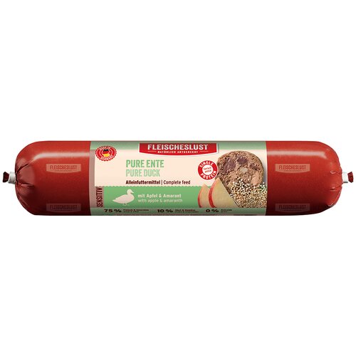  Ekonomično pakiranje Fleischeslust 12 x 800 g - Sensitiv: čista pačetina s jabukom i amarantom Cijene