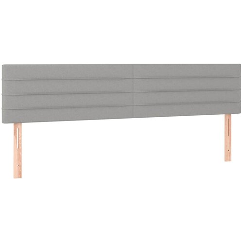  Krevet s oprugama i madracem svjetlosivi 180x200 cm od tkanine Slike