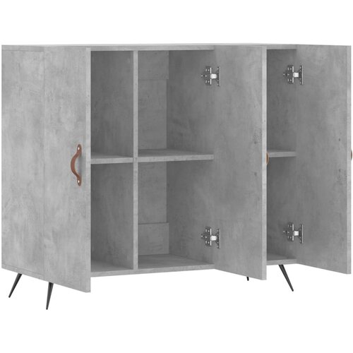 Komoda siva boja betona 90x34x80 cm od konstruiranog drva Slike