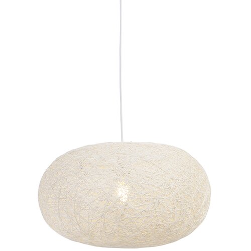 QAZQA Državna viseča svetilka bela 50 cm - Corda Flat Cene