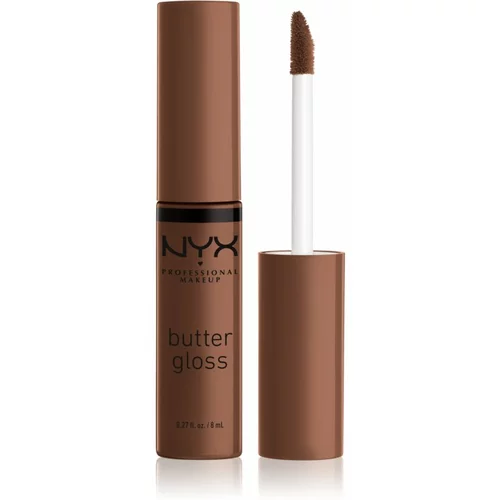 NYX Professional Makeup Butter Gloss sjajilo za usne nijansa 49 Fudge Me 8 ml