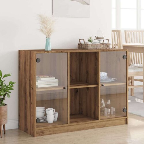 vidaXL Komoda boja hrasta artisan 102x37x75,5 cm konstruirano drvo Cene