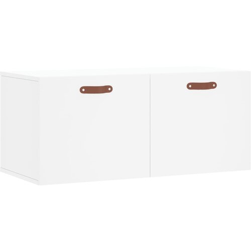 Maison Chic Stenska omarica - Zidna omarica bela 80x36,5x35 cm inženirski les iu1143, (22063301) Cene