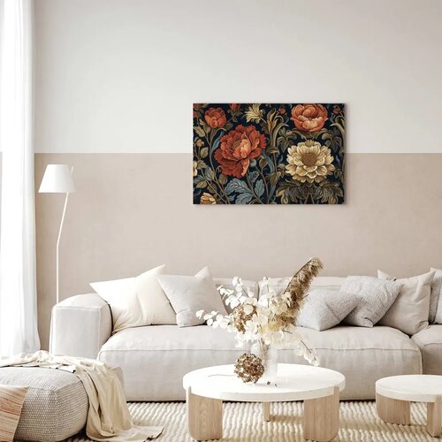  Slika - Tapestry Large Flowers Retro Floral Motif in Kilim Style 90x60 Cijene