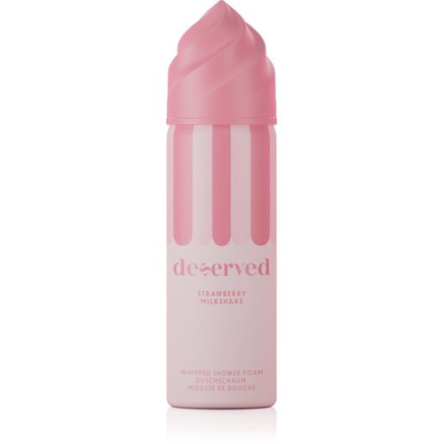 DESERVED Whipped Shower Foam Strawberry Milkshake pena za prhanje za telo 100 ml Slike