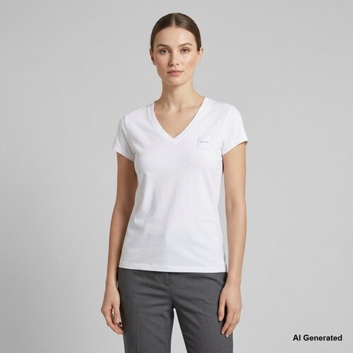 Armani Exchange Majice s kratkimi rokavi T-Shirt Bela Slike