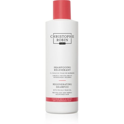 Christophe Robin Regenerating Shampoo with Prickly Pear Oil &amp;scaron;ampon za dubinsku regeneraciju za o&amp;scaron;tećenu, kemijski tretiranu kosu 250 ml Slike