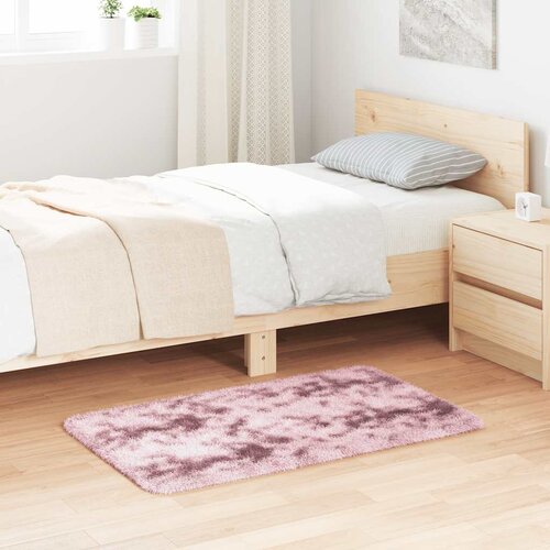 vidaXL Visoka ko&scaron;ata preproga NAVARRA pra&scaron;na roza 60x100 cm poliester Cene