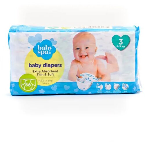 BABY SPA pelene 3 midi 4-9kg 56kom Cijene