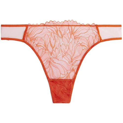 Calvin Klein Underwear Tanga gaćice ciglasto crvena
