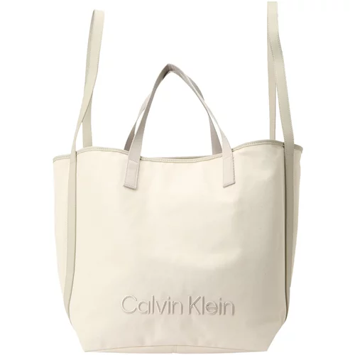 Calvin Klein Nakupovalna torba kremna