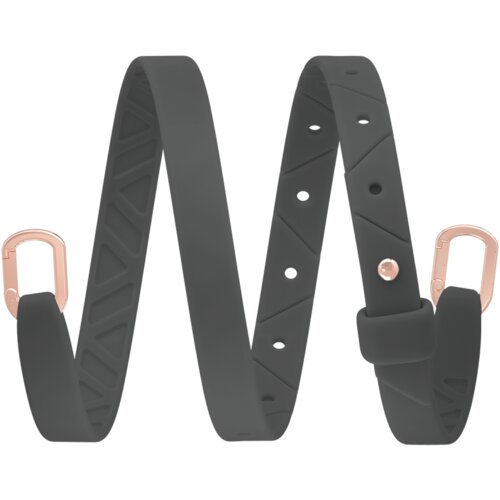 Bellabeat Leaf Urban - Gray Wave Active Bracelet - Rose Gold Slike