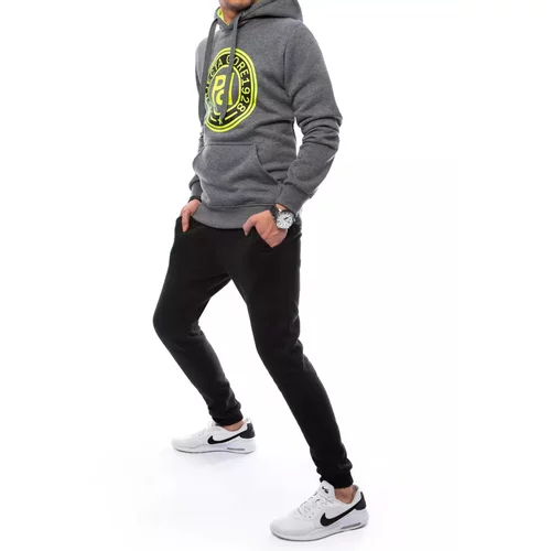DStreet AX0552 gray and black men's tracksuit