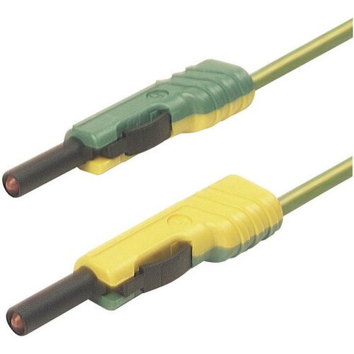 SKS Hirschmann 4 mm test lead\, contact-protected\, stackable\, 100 cm, (20423145) Slike