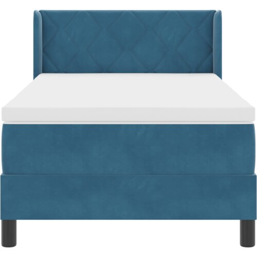Box Spring Krevet s Madracem Tamnoplavi 100x200 cm Bar&amp;scaron;un Slike