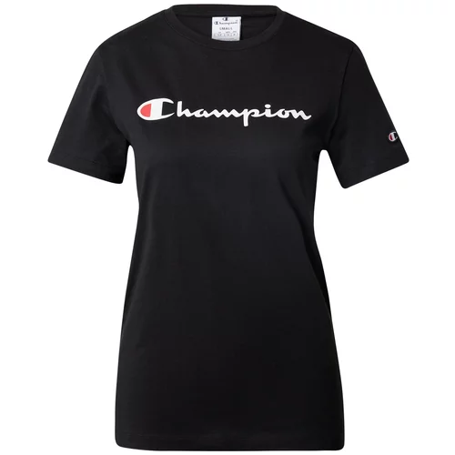 Champion Authentic Athletic Apparel Majica 'Classic' narančasto crvena / crna / bijela