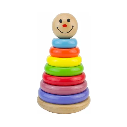 Toy Place Piramida z barvnimi obroči