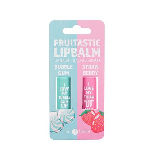 2K fruitastic nijansa bubble gum darovni set balzam za usne 4,2 g + balzam za usne 4,2 g strawberry Cijene