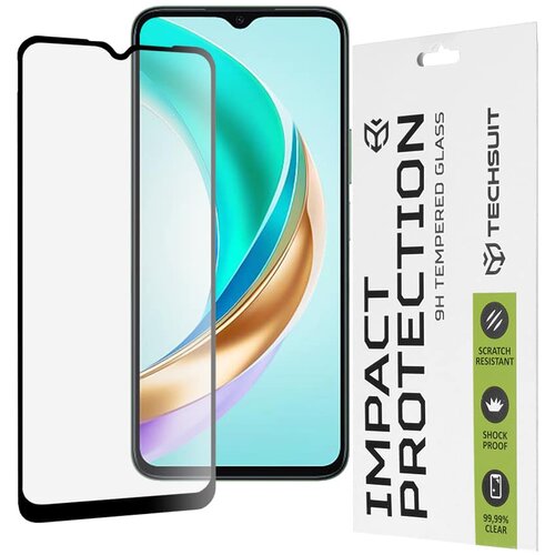 Techsuit 111D Full Cover / Full Glue Glass za Honor X6b &ndash; crno Cijene