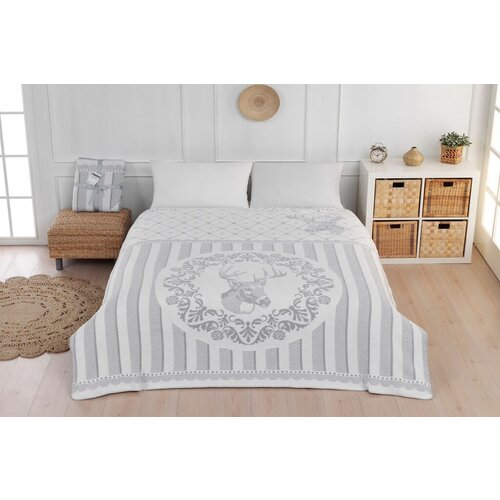 Aberto Design ćebe Klaus, 200x220cm, Sivo-belo Slike