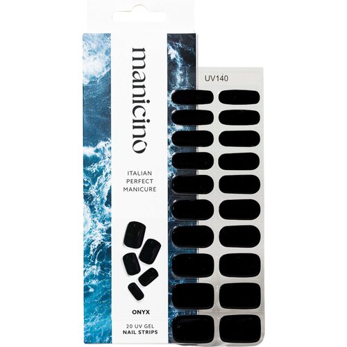  UV Gel Nail Strips - Onyx Black Cene