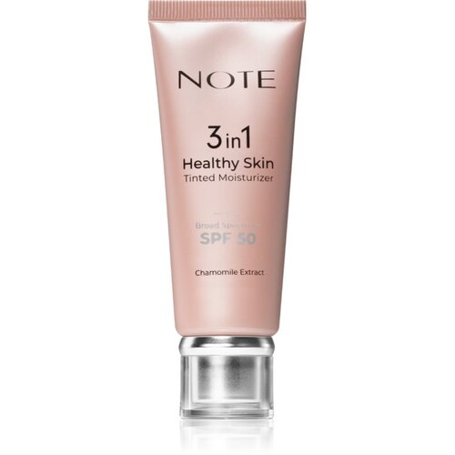 Note Cosmetique 3 in 1 Healthy Skin tonirajuća hidratantna krema SPF 50 30 ml Slike