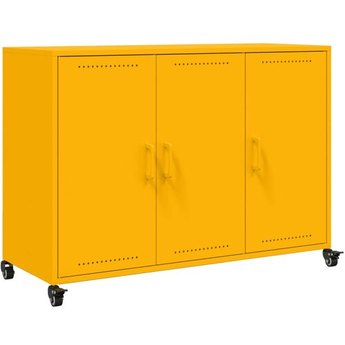 Maison Chic Komoda - Predalnik gorčično rumena 100,5x39x72 cm jeklo, (21715836) Cene