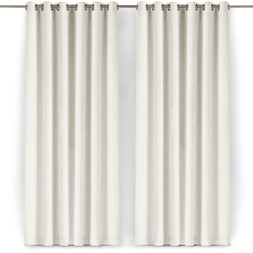 Filumi Kremno bela žametna zavesa za delno zatemnitev 140x270 cm Velto &amp;ndash; Slike
