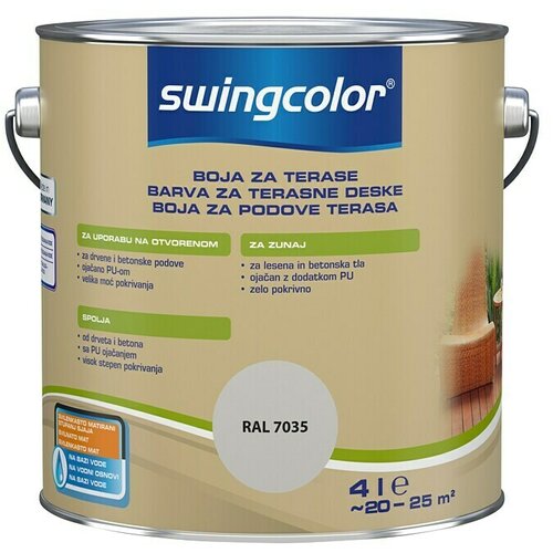 SWINGCOLOR Barva za terasne deske (barva: siva, 4 l) Cene