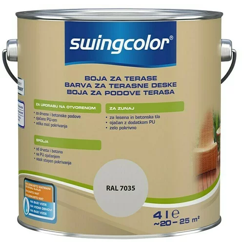 SWINGCOLOR Barva za terasne deske (barva: siva, 4 l)