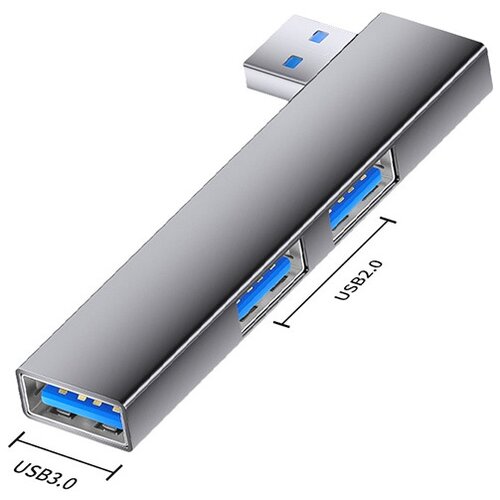 INF Večvmesni&scaron;ki raz&scaron;iritveni adapter USB na dvojni USB2.0 + USB3.0 Grey, (5000079265) Cene