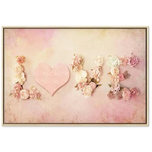  Slika - Time for Love (1 Part) Wide 120x80 U prirodnom drvenom okviru Slike