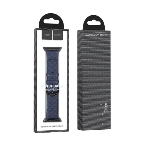 hoco. strap for Apple Watch 38/40/41mm Elegant leather WA18 midnight blue