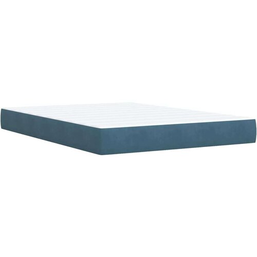VidaXL Krevet s oprugama i madracem plavi 140x190 cm bar&amp;scaron;unasti Slike