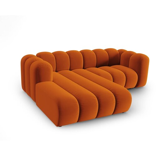 Micadoni Home Oranžna kotna sedežna garnitura (levi kot) Lupine &amp;ndash; Slike