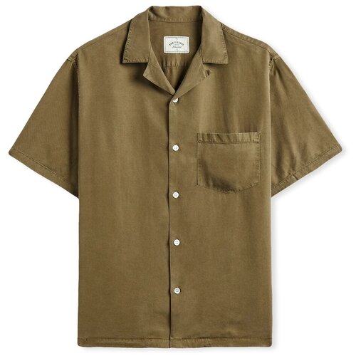 Portuguese Flannel Srajce z dolgimi rokavi Dogtown Shirt - Olive Zelena Cene