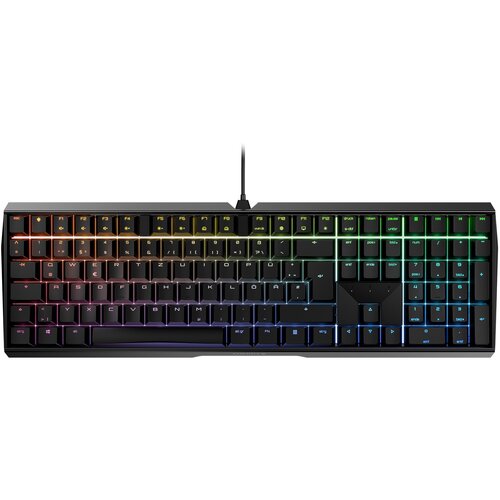Cherry mx-board 3.0 s - tastatur - schwarz - hintergrundbeleuchtung - tastenschalter: rot" Cijene