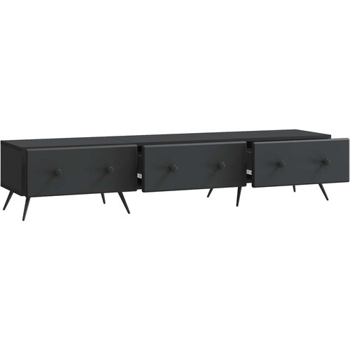  ormar s ladicama Crna 147 x 34,5 x 30 cm Konstruirano drvo Slike