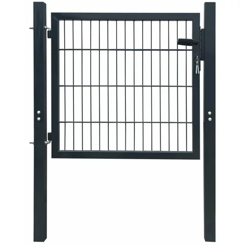 Vrata za ogradu od čelika 103 x 150 cm antracit