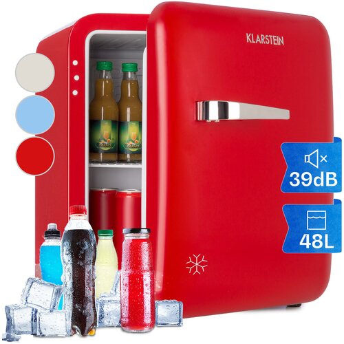 Klarstein Audrey Mini, retro hladnjak, 48 L, 2 etaže, energ. klasa F Slike