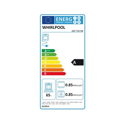Whirlpool AKP 745NB ugradna rerna Slike